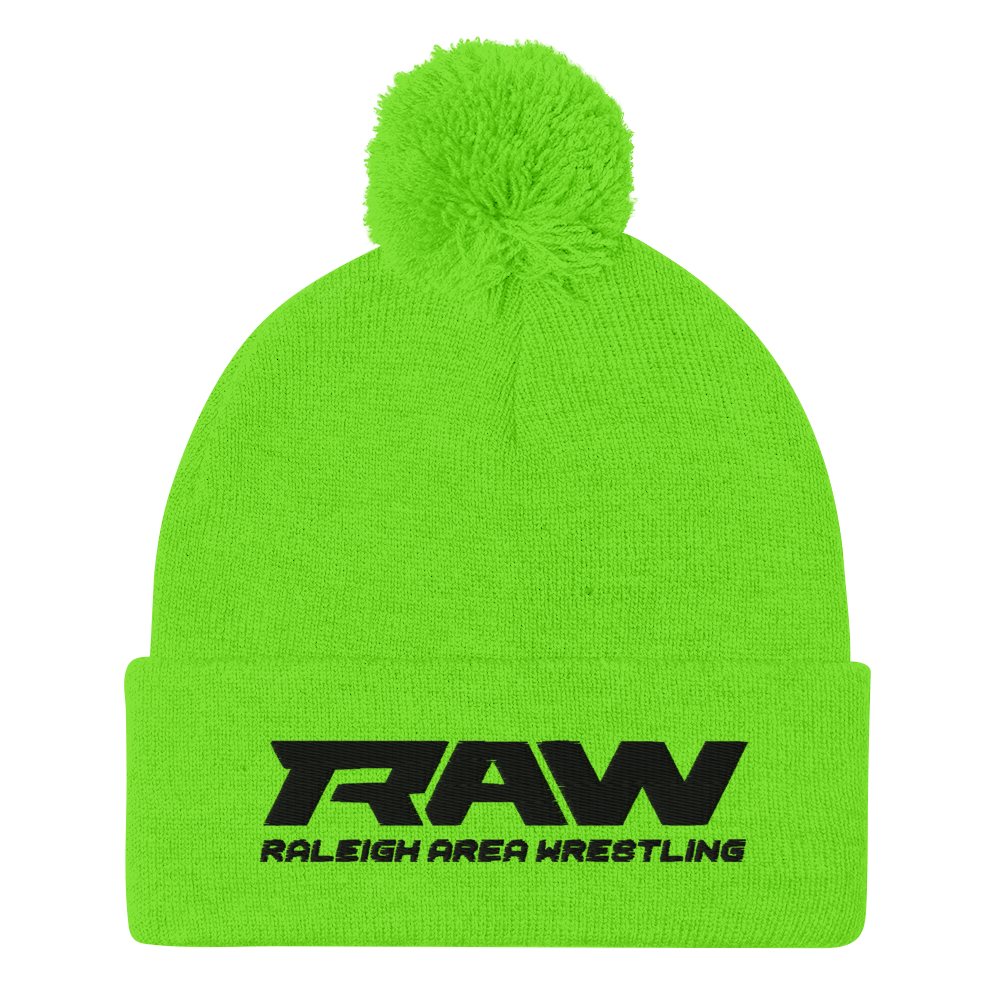 RAW Pom-Pom Beanie