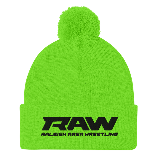 RAW Pom-Pom Beanie